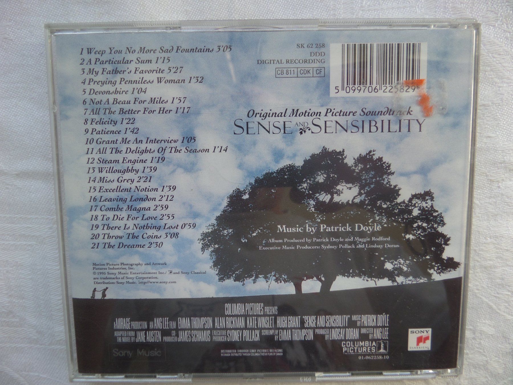 CD: Patrick Doyle - Sense And Sensibility – Usato da Genève venduto da CDLPBookS 1
