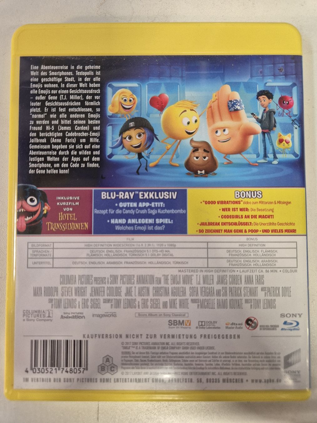 Tutti i DVDs: Emoji Der Film Blu-Ray – Usato da Lindau venduto da Hammy0740 1