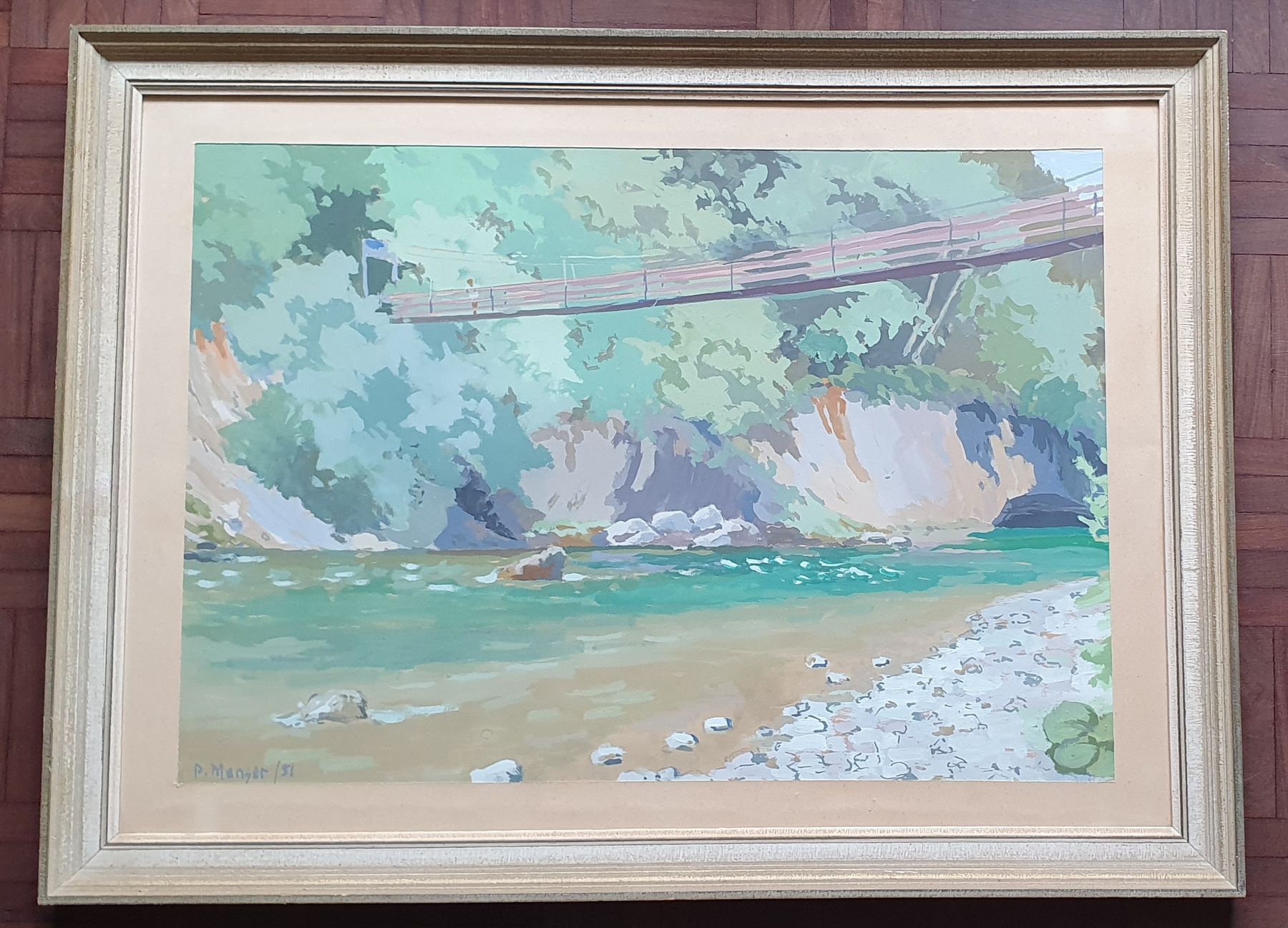 Dipinti: Bild -  P. Manser 1951 - Sitter – Usato da Kreuzlingen venduto da Rschweiz1