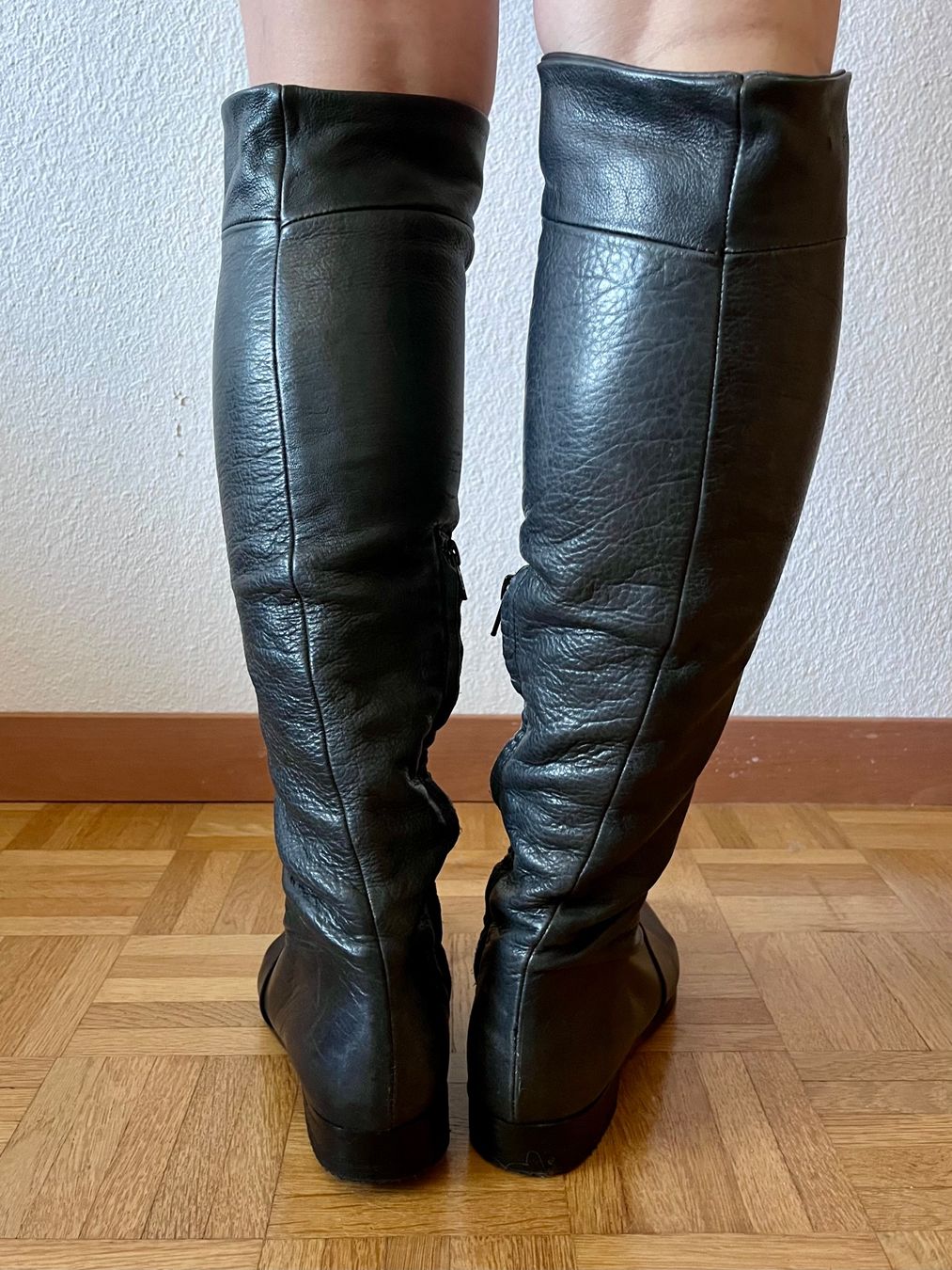 Scarpe da donna: Underknee-Boots mit umschlagbarem Schaft Echt Leder Gr. 36 – Nuovo (secondo la descrizione) da Kilchberg ZH venduto da LittleMissSunshine 3