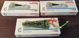 MÄRKLIN: 3 X C-GLEIS WEICHEN-DIGITAL DECODER 74460
