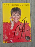 Autogrammkarte Francine Jordi Originalunterschrift