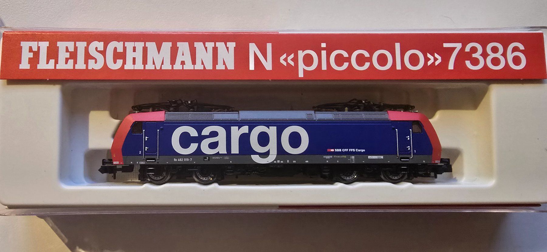 Fleischmann Modellini di ferrovie: Spur N Fleischmann 7386 Re 482 SBB Cargo – Usato da Eggenwil venduto da Sonygeil