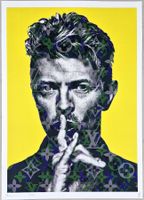 Death NYC Ltd Pop Art Druck " Vuitton Be silent David Bowie