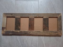 Handgemachter Holzbilderrahmen für 4 Fotos