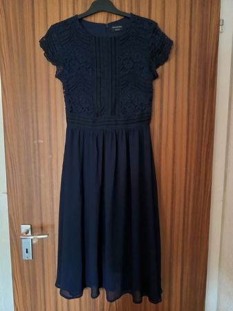 Dunkelblaues Yessica Spiztenkleid Gr.34 (C&A)