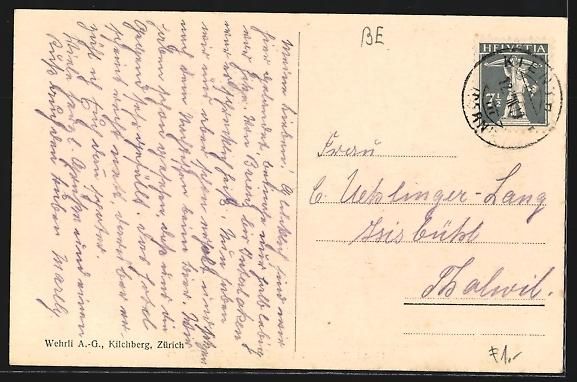 Cartes postales: AK Kiental, Panorama mit Blümlisalp – D'occasion à Berlin par bartko-reher 1