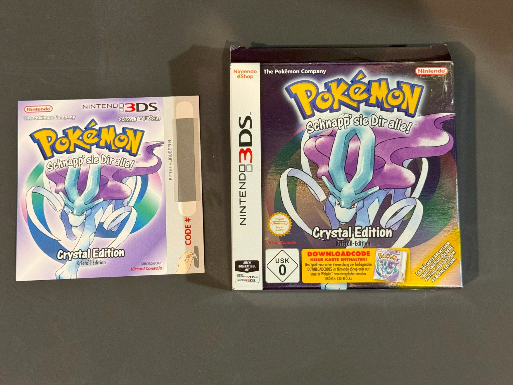 Nintendo Giochi: Pokemon Crystal Kristall Edition 3DS mit DL Code, und Box – Usato da Wil SG venduto da NICK222 2