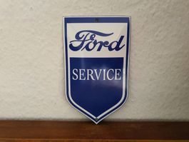 Emailschild Ford Automobil Logo Emaille Schild Reklame Retro