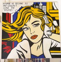 Roy Lichtenstein "M-Maybe" Leinwandbild auf Keilrahmen
