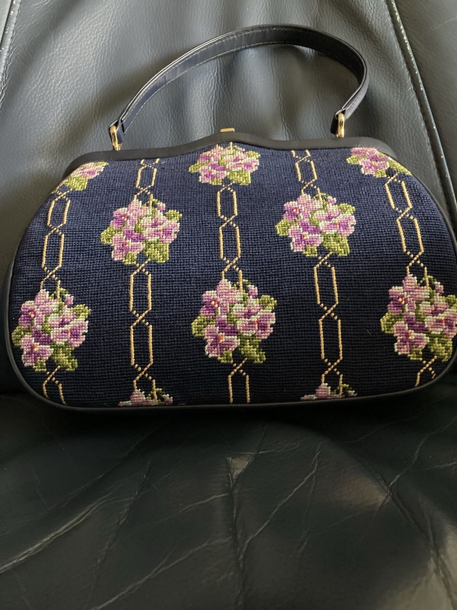 Borse da donna: Edle Gobelin Tasche,Leder! – Usato da Schaffhausen venduto da christamawe 1