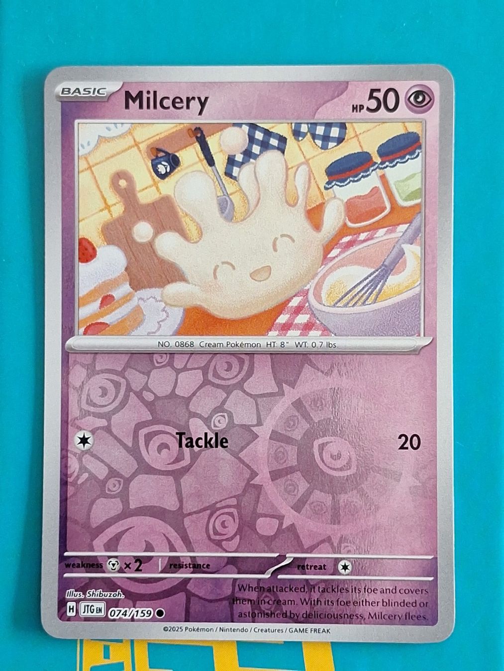 Pokémon Sammelbilder & Trading cards: milcery - Reverse Holo Pokemon Journey Together #1.7 – Gebraucht aus Altstätten SG von GGsGameshop