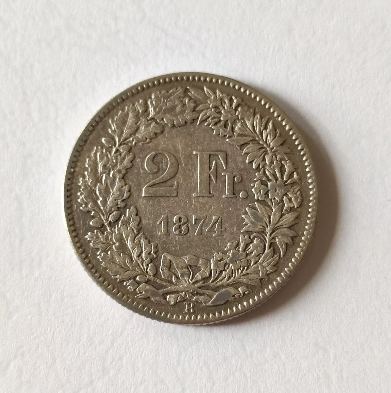 Tutti le monete: 1874 2 Franken ss+ – Usato da Kirchberg SG venduto da Helveticus00