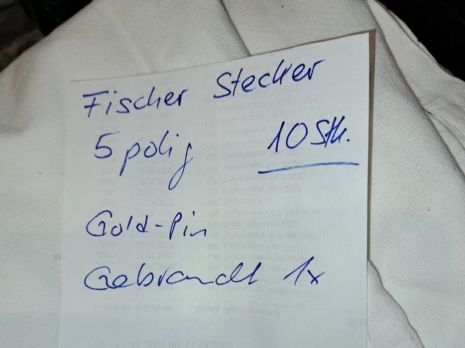 Fiches d'alim.: Fischer Stecker, 5 polig – D'occasion à Sargans par Bomp 1
