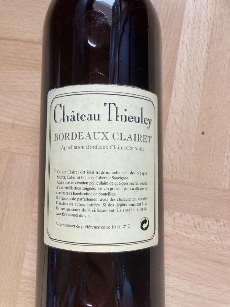 Wein: Château Thieuley Bordeaux Cla – Neu (gemäss Beschreibung) aus FRIBOURG von Boris004 1