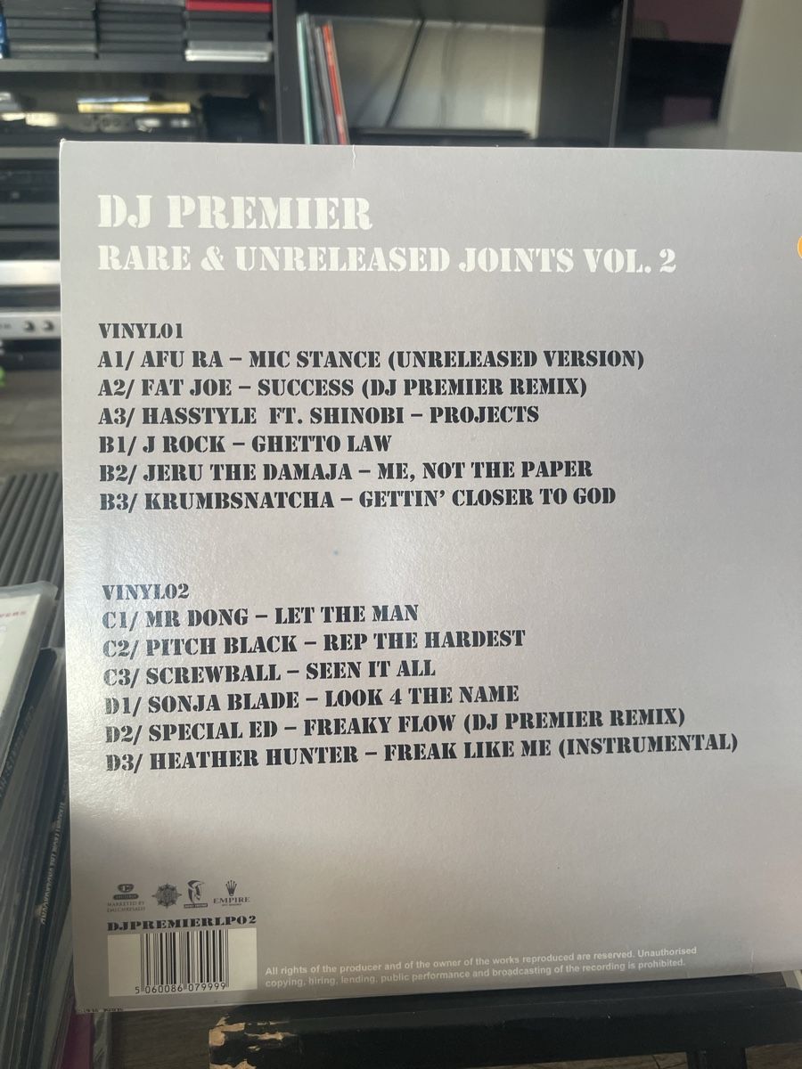 Dischi in vinile: Dj Premier / Rare&Unreleased Vol 2 – Nuovo (secondo la descrizione) da Dagmersellen venduto da stonefinger 1