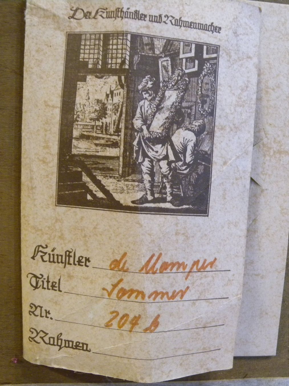 Tableaux: Gemälde de Momper "Sommer" Holzrahmen – D'occasion à Hauenstein par davia72 1