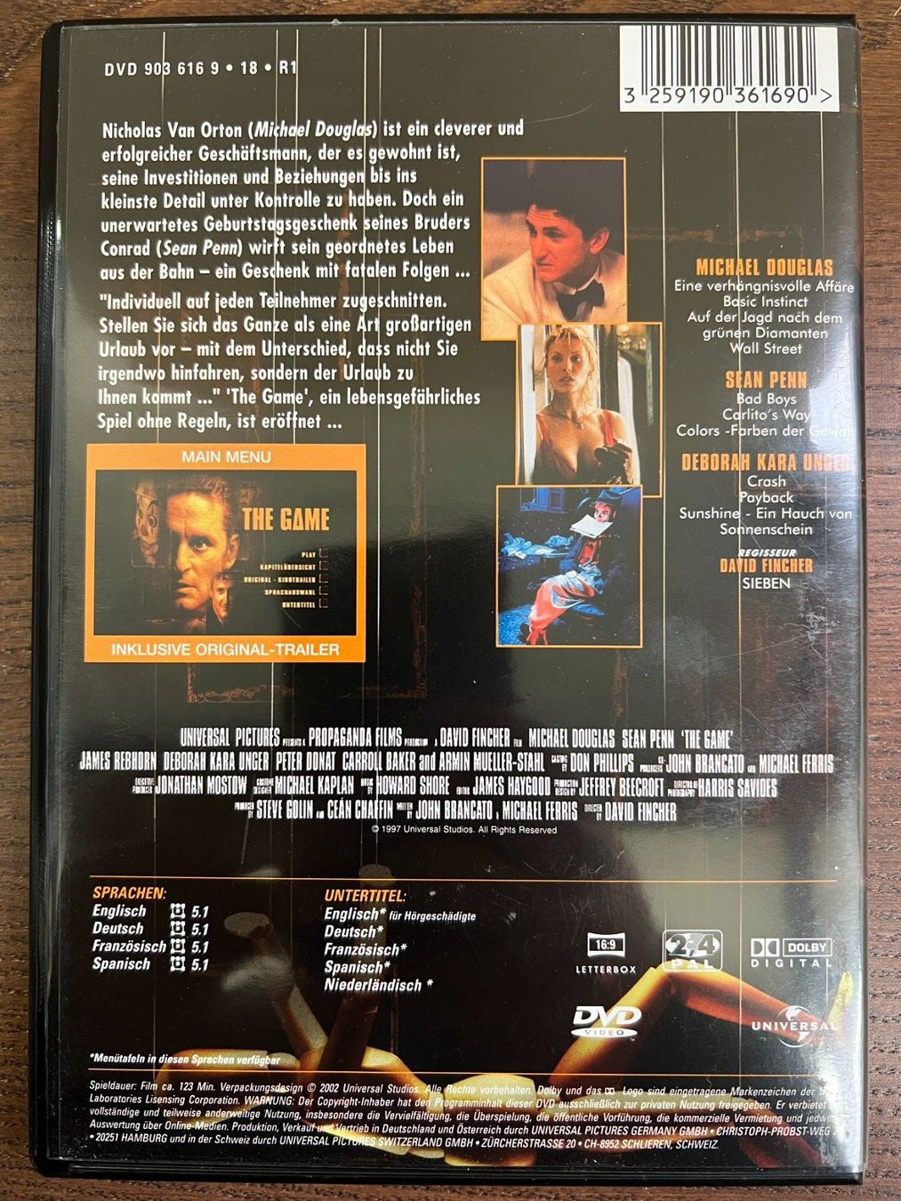 Tutti i DVDs: The Game – Usato da Zürich venduto da FilmFreunde 1