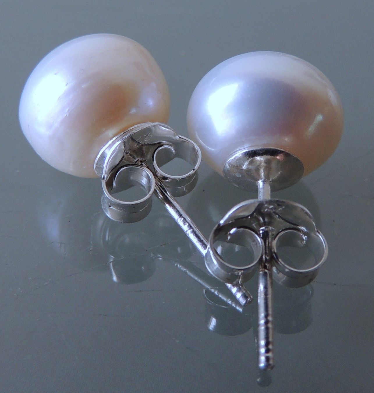 Orecchini pendenti & Orecchini a lobo: Silber 925 Perlen Ohrstecker 9 mm – Nuovo e nell'imballaggio originale da Waldenburg venduto da schaller707 2