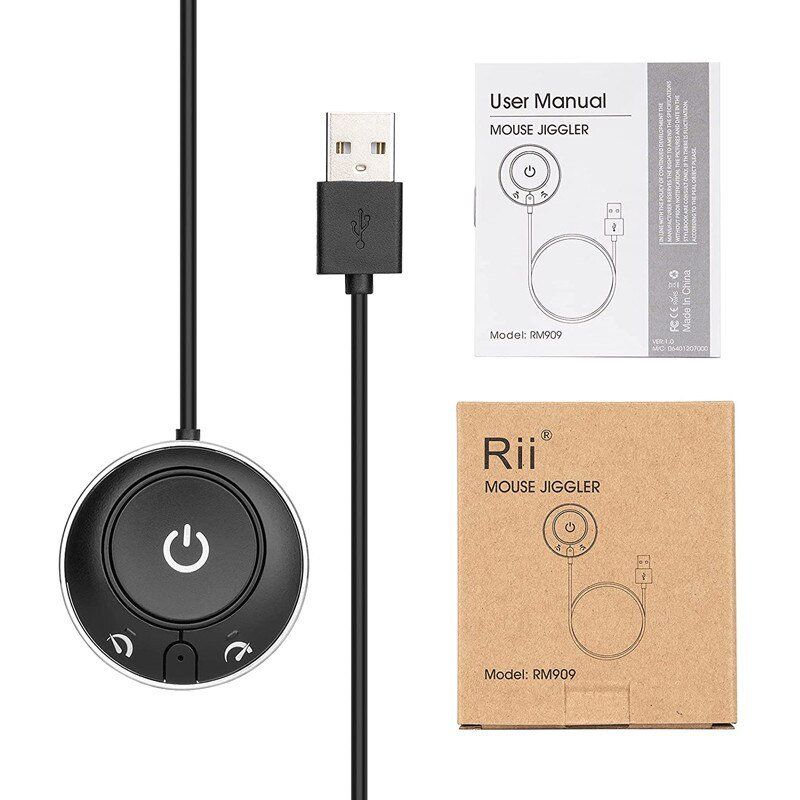 Mouse: Rii RT909 USB Mouse Jiggler / Mover / Maus Simulator – Nuovo e nell'imballaggio originale da Romanshorn venduto da pfimex 5