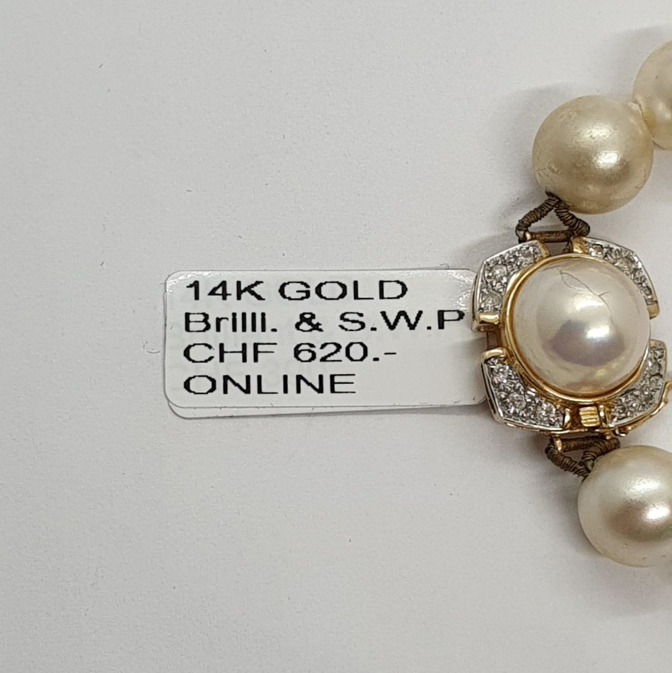 Catenine: Echt 14K Gold - S.W.P, Diamant Collier – Usato da Luzern venduto da Luzern-Goldhaus 2