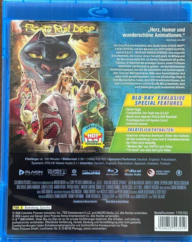 Tutti i DVDs: G.O.A.T. - Bock auf grosse Sprünge - Blu-ray - Top Zustand! – Usato da Beringen venduto da Mantafisch1 1