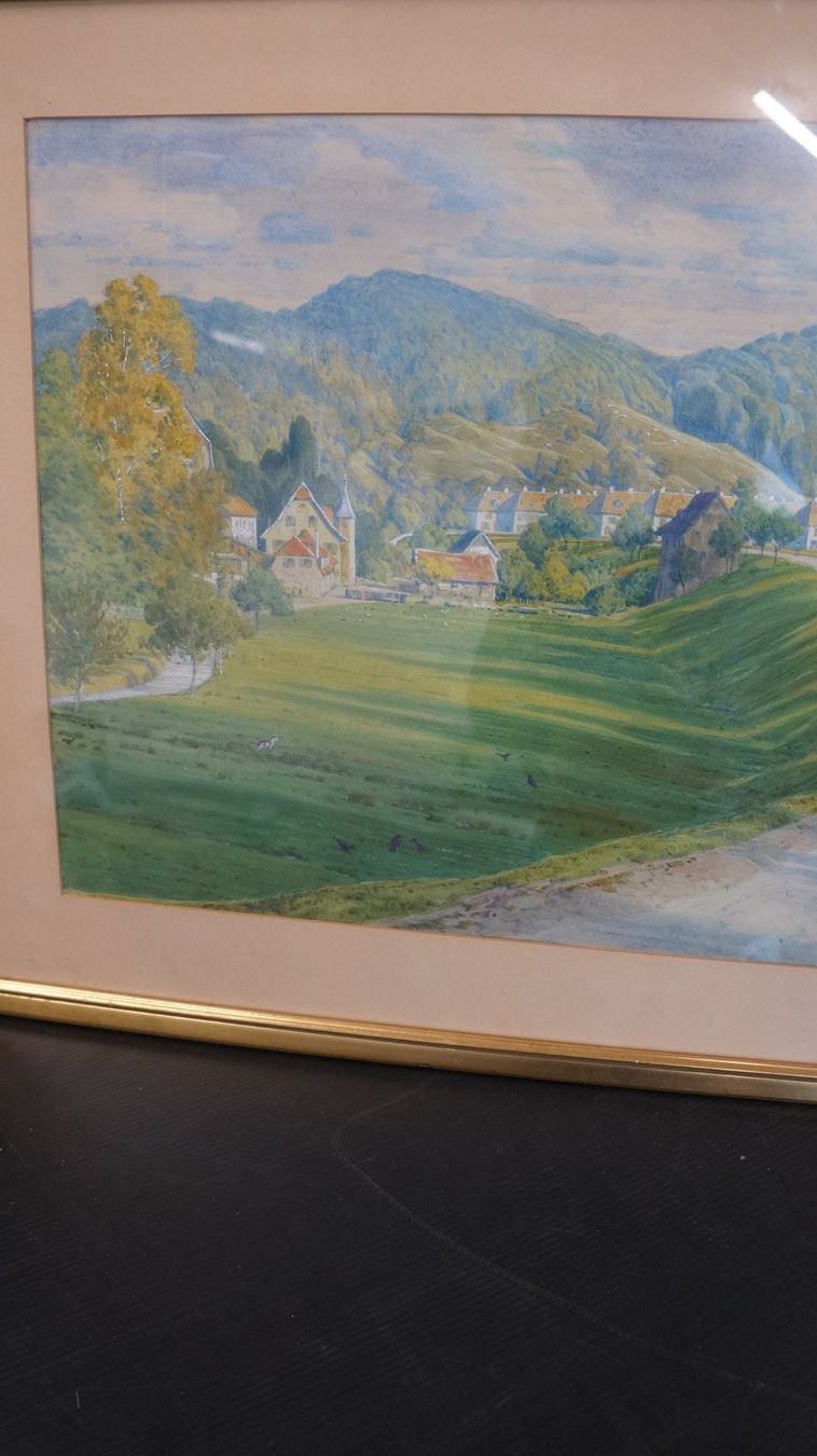 Dipinti: Gemälde von Otto Mähly – Usato da Basel venduto da bk_brockibasel 3