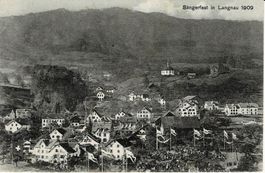 Sängerfest in LANGNAU ZH 1909 gel. 1909!