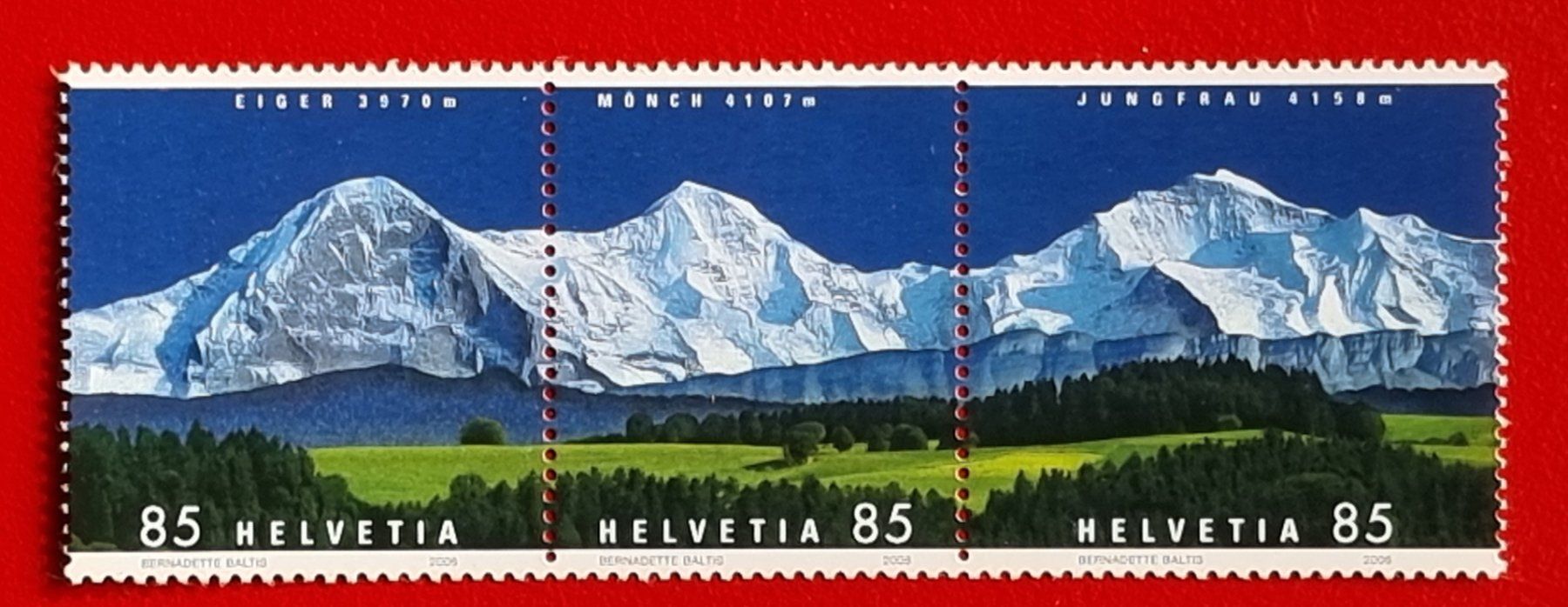 Alle Briefmarken: PANORAMA EIGER MÖNCH JUNGFRAU 1202 - 1204 2006** POSTFRISCH – Neu (gemäss Beschreibung) aus Düdingen von Quartierstrasse