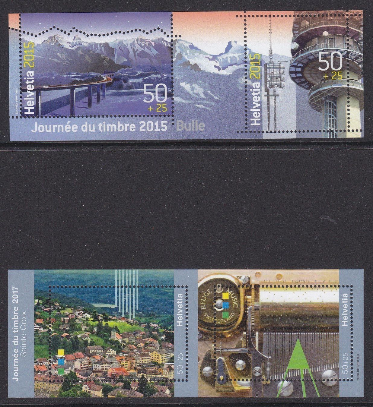 Alle Briefmarken: 2017 + 2015    BLOCK  Tag der Briefmarke   ** Postfrisch ** – Neu (gemäss Beschreibung) aus Adliswil von Aenti