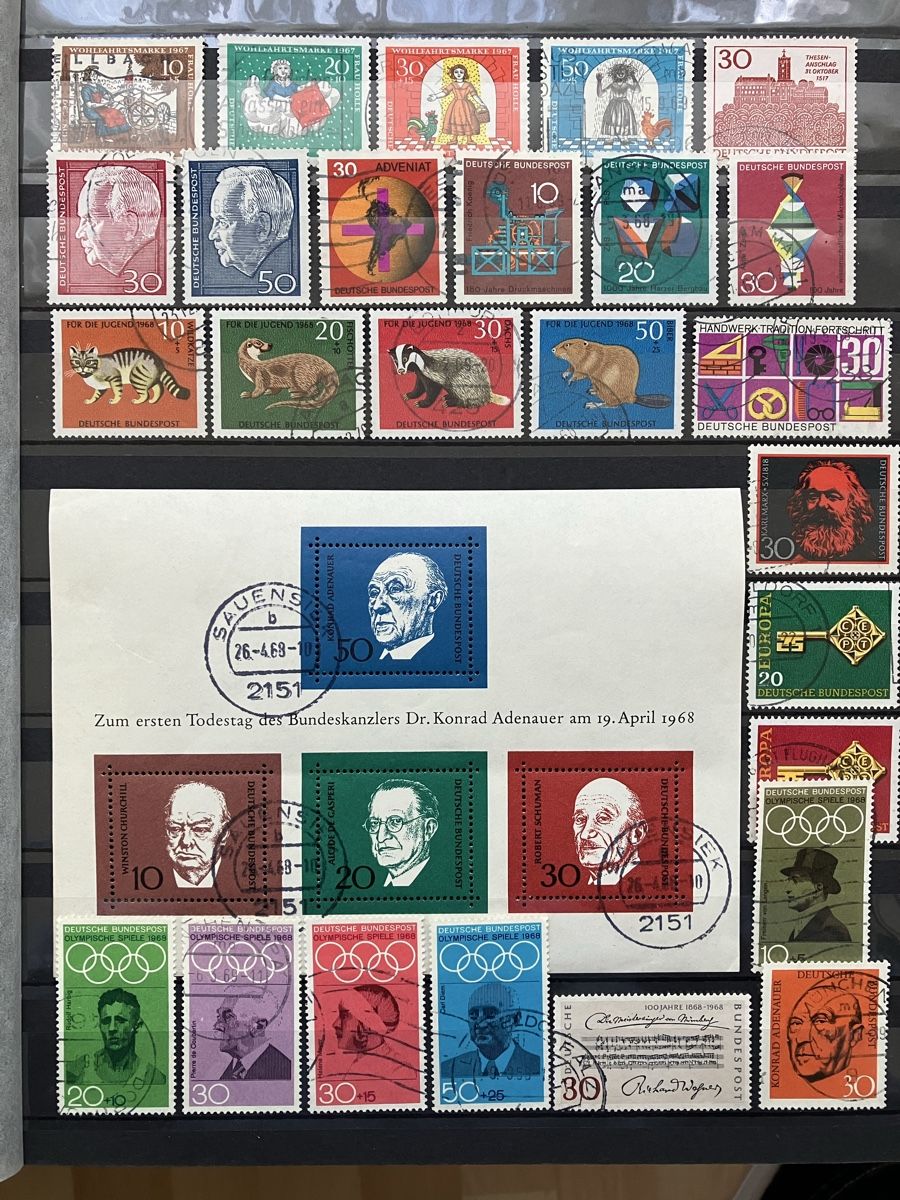 Tutti i francobolli: Deutschland 1966-20.06.72 komplett 6s – Usato da Cham venduto da Diablo1232 1