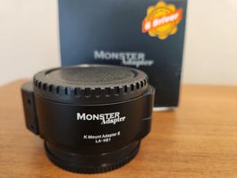Monster LA-KE1 Adapter Pentax K auf Sony E (Autofokus)