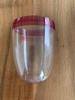 Tupperware 6 verres bordure pink eau/jus