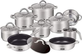 DMS 15-Teilig Topfset mit Glasdeckel