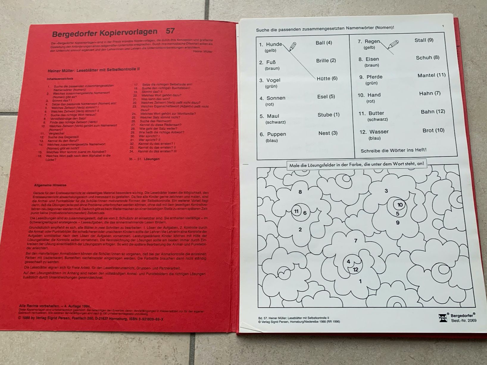 Libri: LESEBLÄTTER MIT SELBSTKONTROLLE II – Usato da Brugg AG venduto da olamim 1
