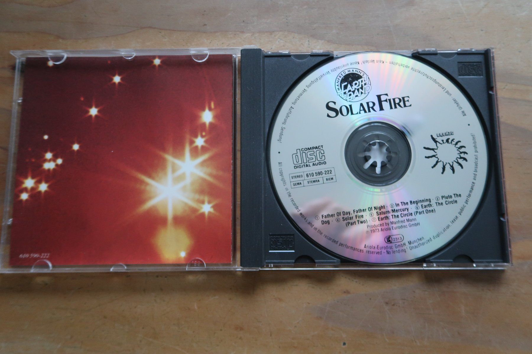 CD: MANFRED MANN'S EARTH BAND - SOLAR FIRE - CD – Usato da Basel venduto da Patiscat 3