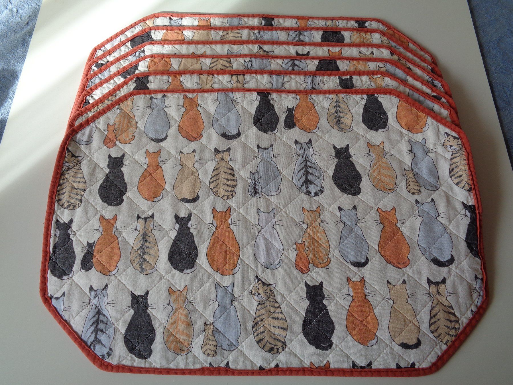 Altra biancheria da tavola: 6 Tischsets Katzen, Baumwolle, 32 x 46 cm – Usato da Wiesendangen venduto da Gullfoss 1