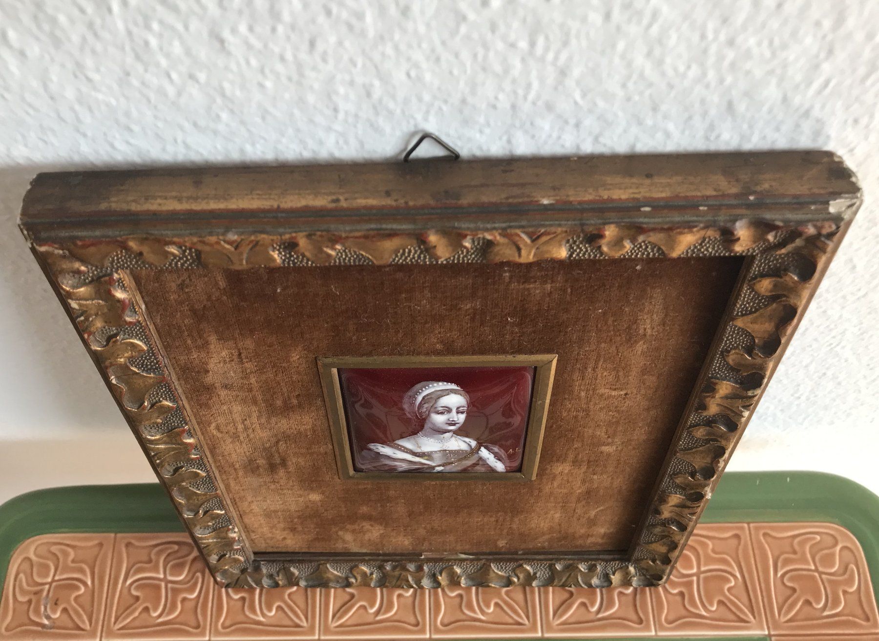 Gemälde: EMAILMALEREI PORTRAIT MONOGRAMMIERT – Gebraucht aus Luzern von Immergern 3