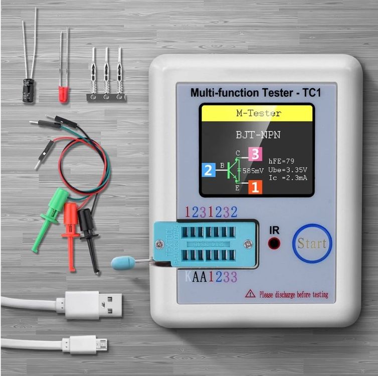 Multimeter transistor tester diode trioden kondensator meter (Neu und ...