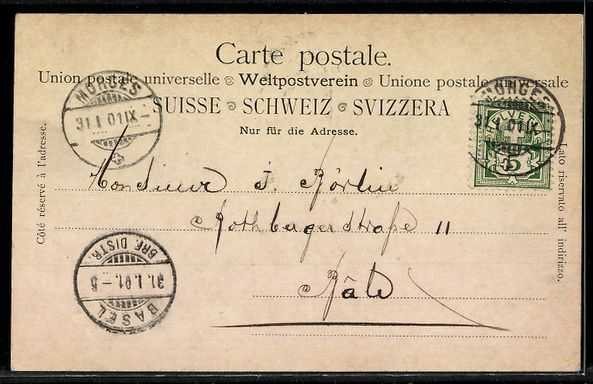 Cartoline postali: AK Morges, Casino – Usato da Berlin venduto da bartko-reher 1