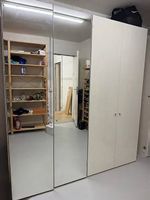 Interio Milo Kleiderschrank Spiegel & Weiss 356cm Modular