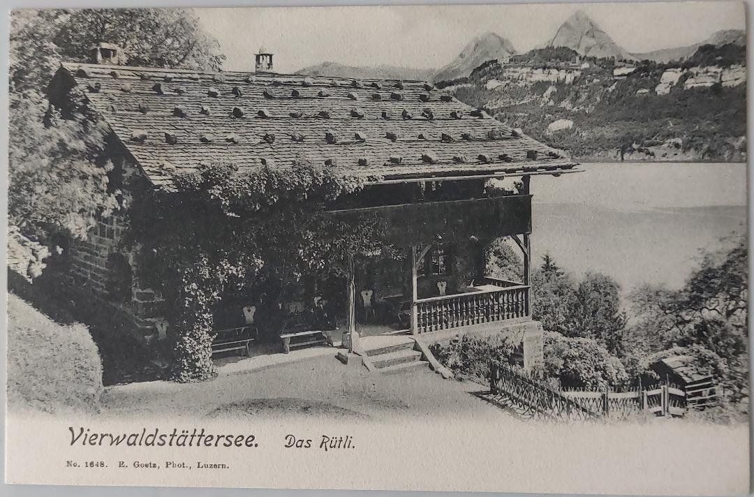 Ansichtskarten: RÜTLI   -   Vierwaldstättersee – Gebraucht aus Delémont von Domdom1