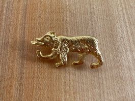 Brosche Bär Gold-farbig aus Metall