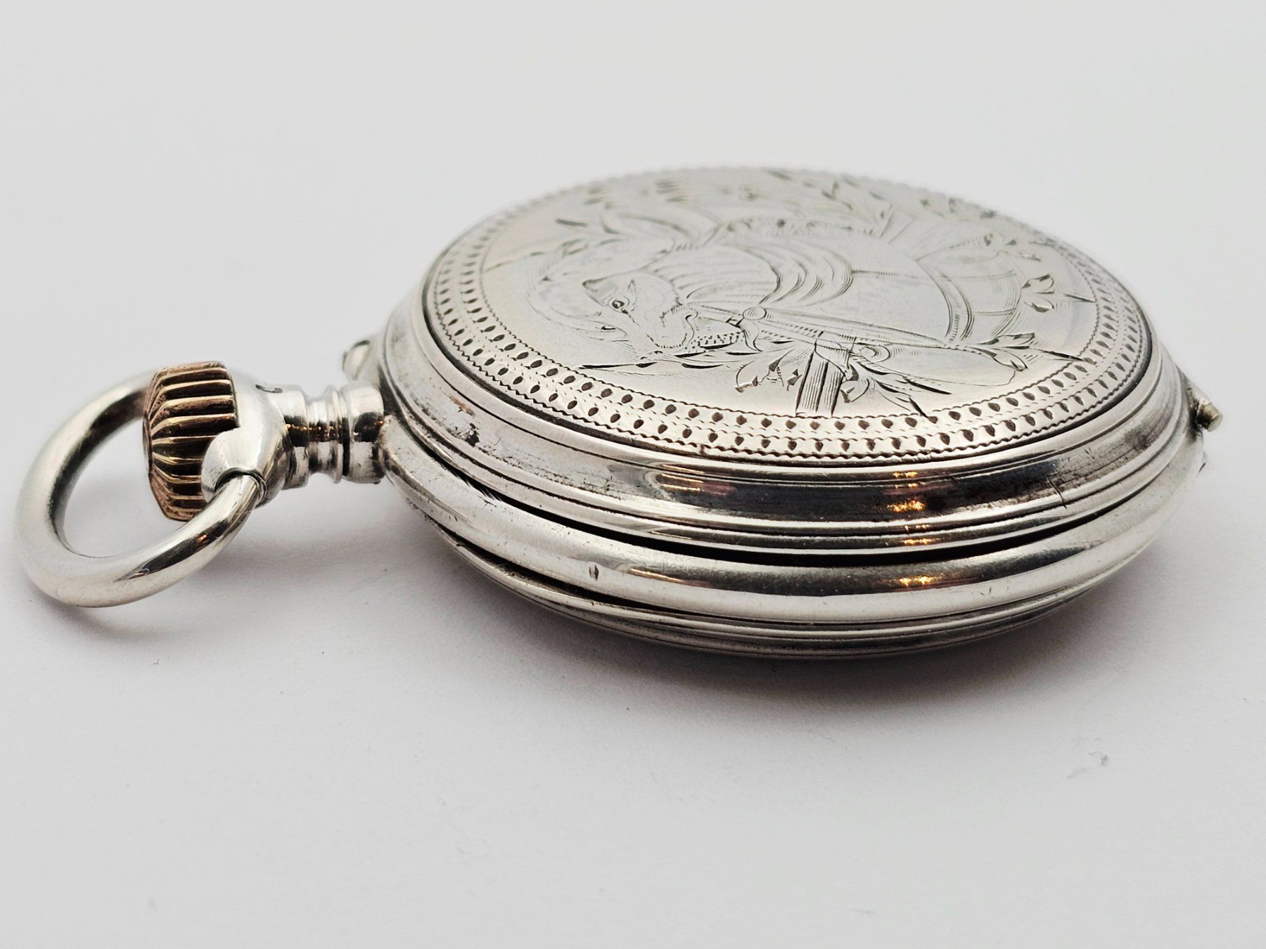 Orologi: Antike Savonette Taschenuhr 800 Silber – Usato da Bassersdorf venduto da AnkerWatch 6