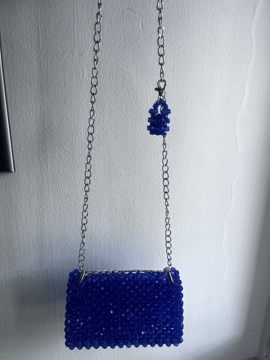 Borse da donna: Handgemachte Perlen-Handtasche mit Mini-Taschenanhänger – Nuovo (secondo la descrizione) da Möhlin venduto da mil_h55x 2