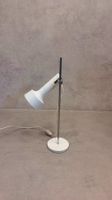 Space Age Tischlampe Weiss Chrom 70er Jahre