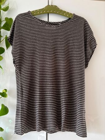 COLLECTIF MON AMOUR "ARIELLE" gestreiftes Shirt Leinen Gr. S