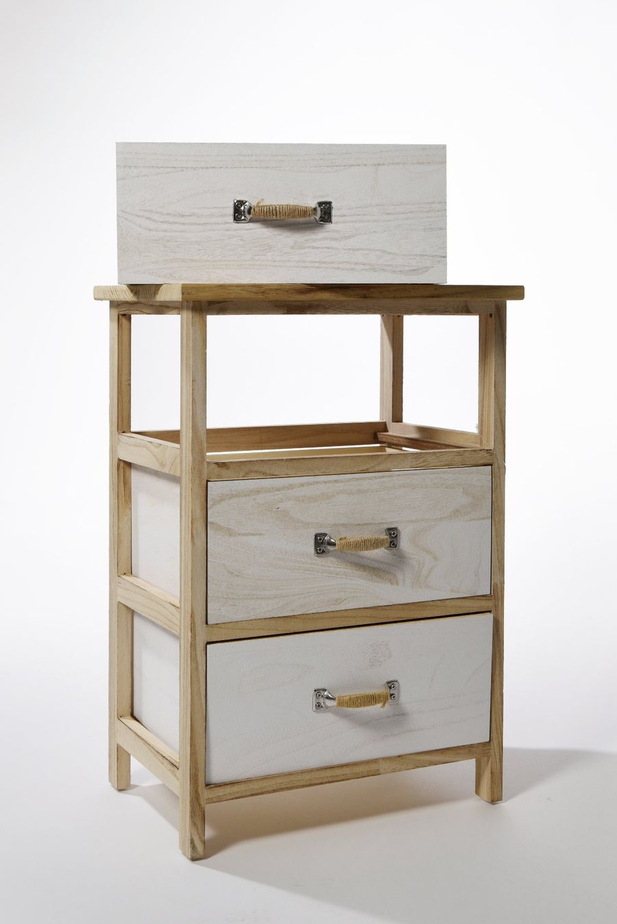 Commodes: Komode helles Holz weiss mit 3 Schubladen – D'occasion à Uznach par EH249 3