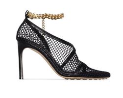 Orig. BOTTEGA VENETA Mesh & Chain Sandalen Gr. 35,5 NP 1'100