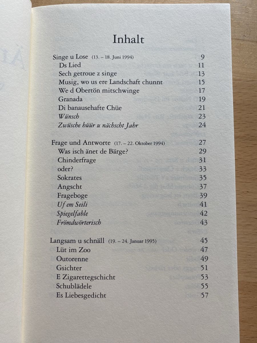 Bücher: Änet em Zuun - Fritz Widmer  – Gebraucht aus Schwarzenburg von Michellu 5